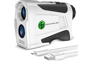 PEAKPULSE Range Finder Golf with Slope Magnet RangeFinder Rechargeable 1200 Yards Telemetre Golf Distance Finders Golfing Acc