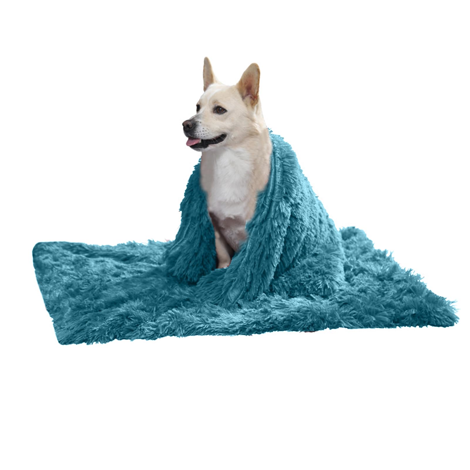 PETCUTE Dog Blanket, Super Soft Warm Fluffy Pet blanket, Shaggy Faux Fur Pet Snuggle Blanket,Washable Sleep Bed Mat for Small Medium Large Dogs and Cats,Available All Seasons