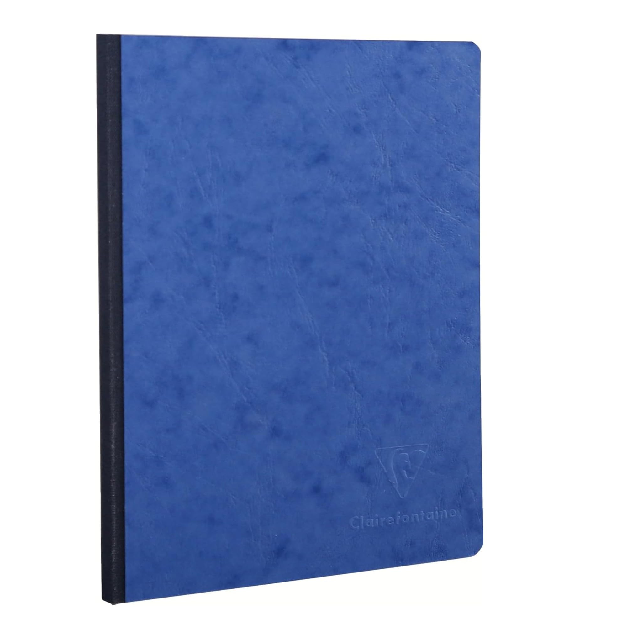 Clairefontaine 795404C Age Bag Collection A Stitched Notebook with Blue Fabric Spine - A5 14.8x21 cm - 192 Plain White Pages - 90 g Paper - Leather Cover Card