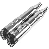 SHARKROAD 5.0'' Mufflers for Harley Davidson Touring, Chrome | 2017-Later, Upgrading, HDMF-501715CB