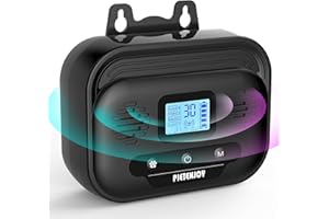 AUBNICO Anti Barking Device Upgrade 4 Mode 10 Frequency Auto Ultrasonic Bark Control Devices 55FT Range, Stop Bark Dog Deterrent Devices Waterproof Outdoor Indoor Bark Box Dog Silencer Safe for Human Dogs