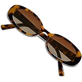 VANLINKER Polarized Retro Oval Sunglasses for Women and Men Small 90s Style VL9580