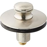 Watco 38516-BN Push Pull Replacement Stopper with 5/16 & 3/8 Pins, Brushed Nickel