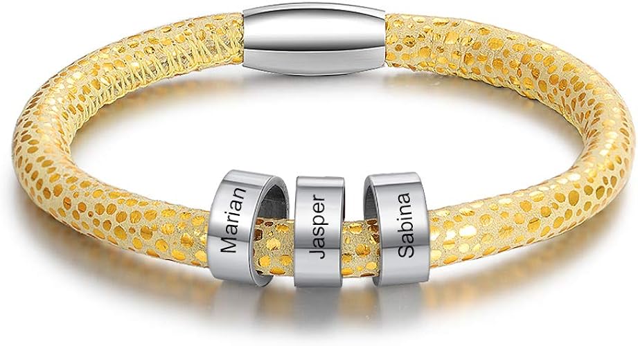 Personalisiertes Babyfüße Armband Silber - Mit Namen, Geburtsstein, Für Mama