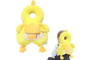GENERIC Baby Head Protector Backpack with Knee Pads | Adjustable Safety Pillow for Crawling & Walking Toddlers 6-36 Months, Breathable Infant Travel Essentials (Duck-B)