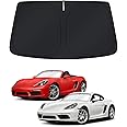 KUST Windshield Sun Shade for 2017-2023 Porsche Boxster/Cayman 718 Accessories Sunshade Foldable Window Sun Visor Protector Blocks UV Rays Keep Your Car Cooler