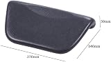 TXYFYP Black PU Leather Bath Pillow Waterproof Anti Slip Suction Cups Spa Neck view 2