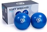 Fitness Mad Soft Weight Pair 0.5kg 1kg 1.5kg Pilates Sand Filled PVC view 6