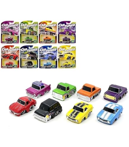 10 Set Ciambella A 4 Raggi Misura 1:64 Cromo + Pneumatici In - Foto 13