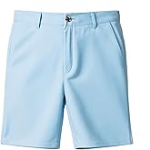 Zoushen Boy Shorts Stretch School Uniform Clothes Kids Flat Front Dress Casual Shorts with Pockets for Summer