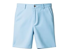 Zoushen Boy Shorts Stretch School Uniform Clothes Kids Flat Front Dress Casual Shorts with Pockets for Summer