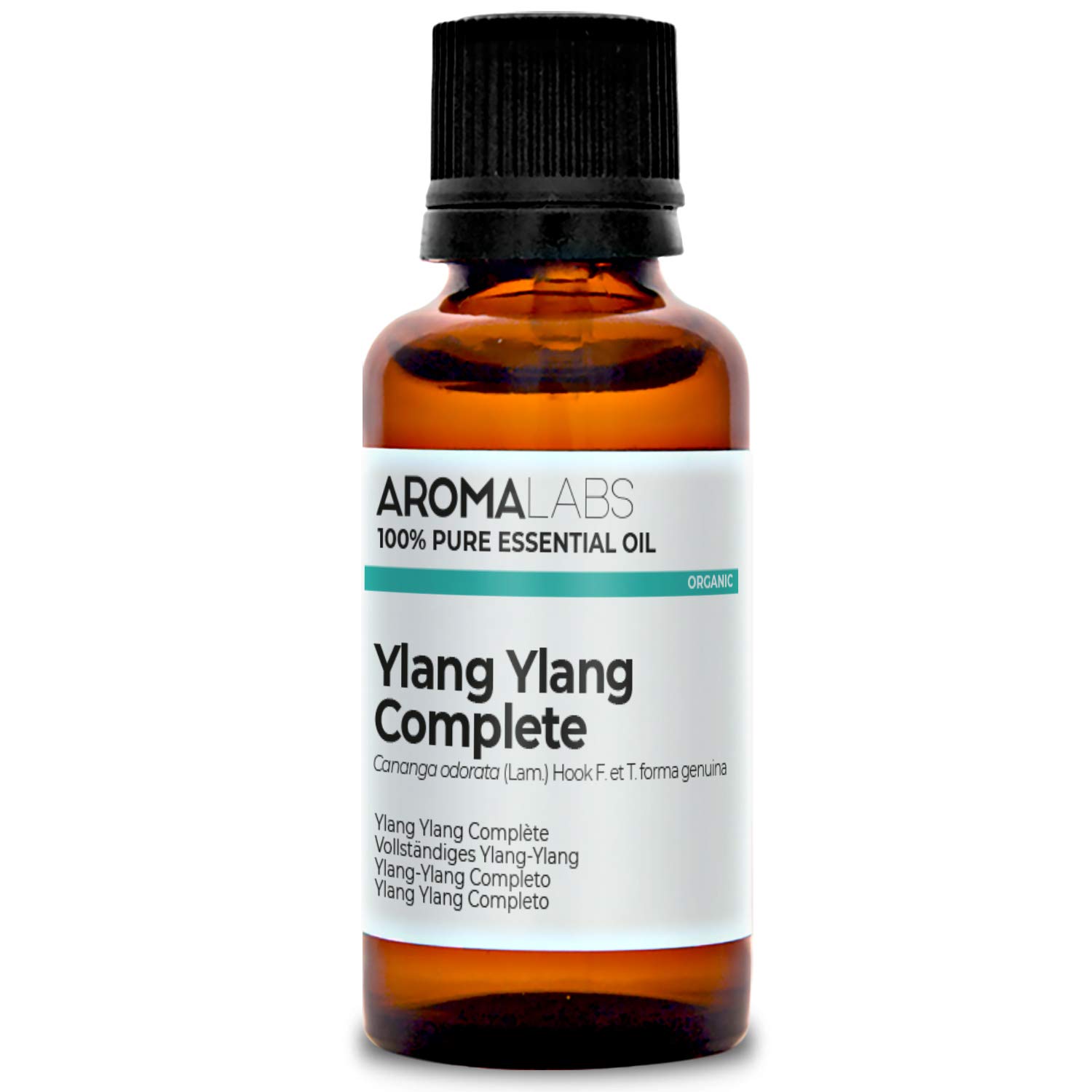BIO - YLANG YLANG Complete Essential Oil - 30mL - 100% Pure, Natural, Chemotyped and AB Certified - AROMA LABS (French Brand)