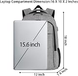 MATEIN Travel Laptop Backpack 15.6 Inch USB Charge Anti Theft Water Resistant view 7