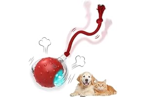 Interactive Ball Dog&Cat Toy, 2025 New Interactive Pet Toys, Smart 360° Rolling Rechargeable Dog Cats Ball, Pet Gifts for Dog