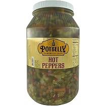 Amazon.com : Potbelly Sandwich Shop Brand Hot Peppers 1 Gallon Jar (128 oz)  : Grocery u0026 Gourmet Food