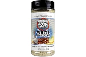 Boars Night Out White Lightning with Double Garlic Butter