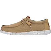 HEYDUDE Men's Wally Washed Canvas, Men’s Shoes, Slip-on Loafers, Comfortable & Light-Weight