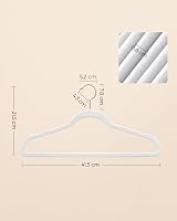 SONGMICS Velvet Hangers Set of 30 41.5 cm 5 kg Each 360° Swivel view 7