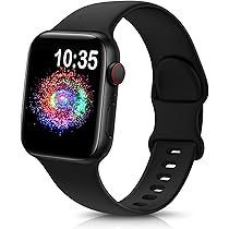 Amazon.com: TreasureMax - Correa deportiva compatible con Apple Watch Band  1.496 in, 1.575 in, 1.654 in, 1.732 in o 38, 40, 42 y 44 mm, correa de  repuesto de silicona suave compatible