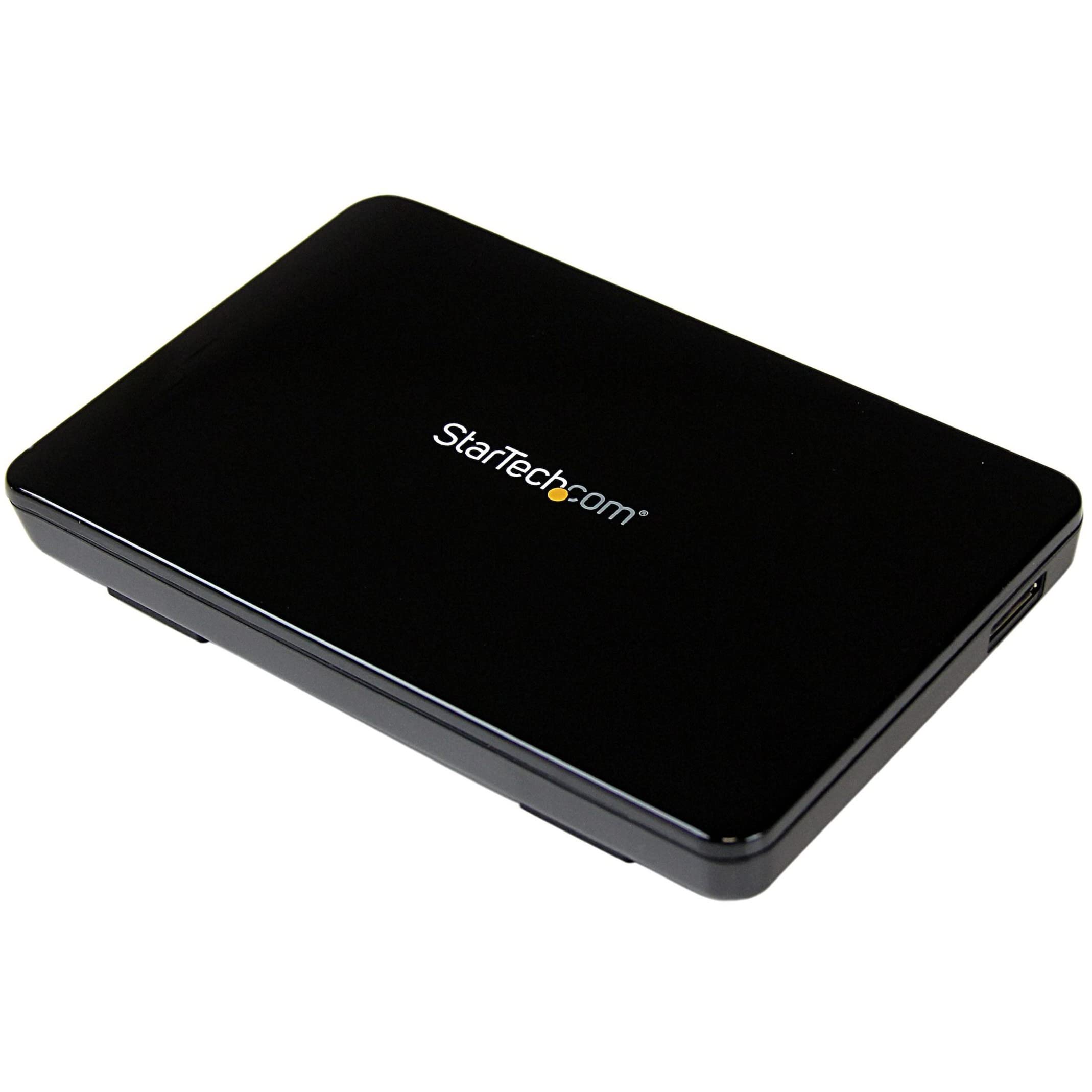 StarTech.com 2.5in USB 3.0 External SATA III SSD Hard Drive Enclosure with UASP – Portable External USB HDD with Tool-less Installation (S2510BPU33)