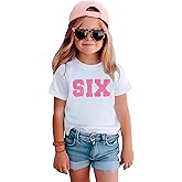 Ritatte Birthday Girl Shirt Kids Girls 5th 6th 7th 8th 9th 10th T-Shirts Sequin Embroidered Party Outfit 5-10 Years