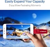 WANSENDA S100 64GB Red OTG USB Flash Drive 2.0 for Android Phone Tablet PC Mac view 5