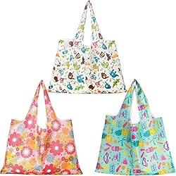 Terrava 3 Pcs Extra Large 50Lbs Foldable Reusable