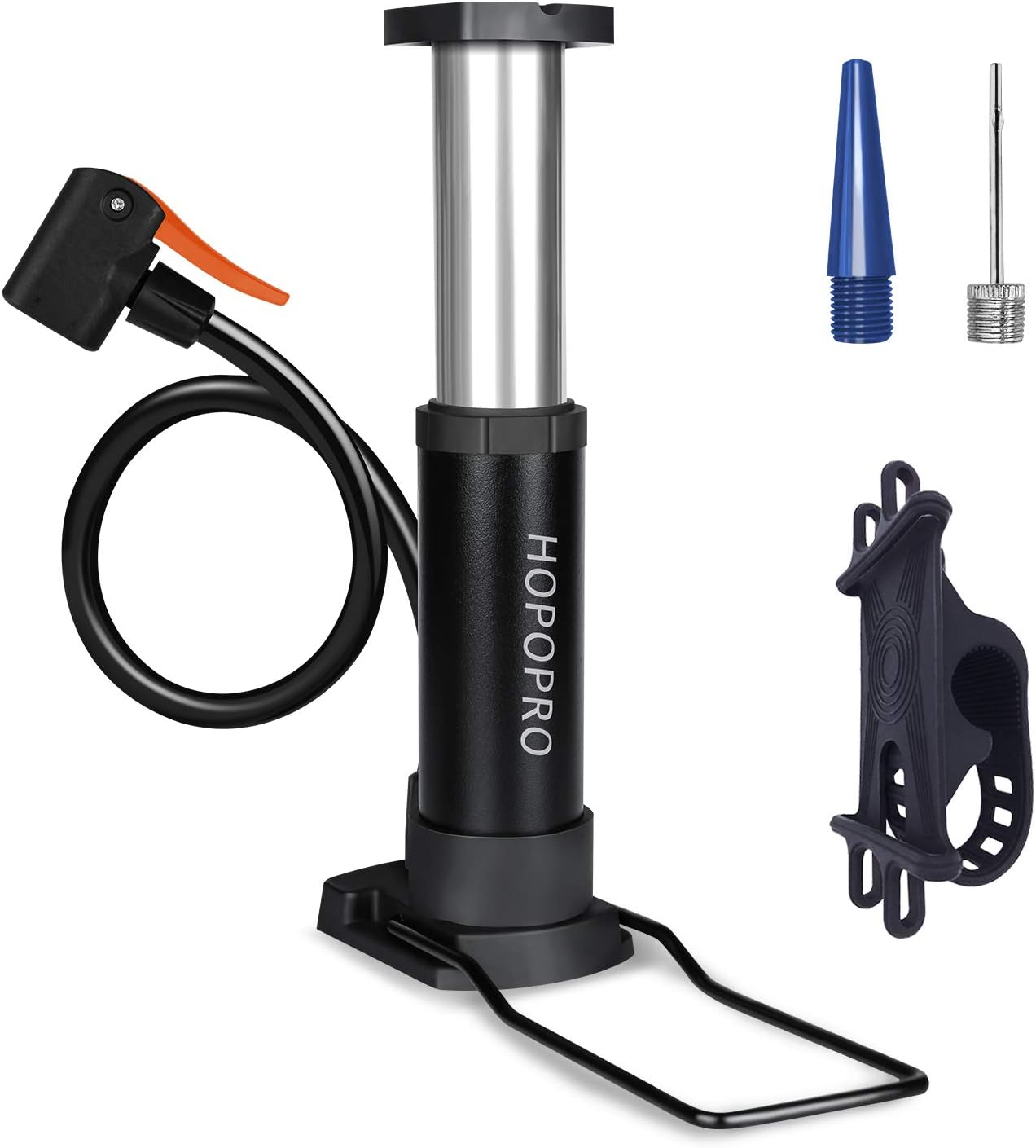 Stompump Portable Bike Foot Pump - 60PSI Compact Tire Inflator For Bicycles, Presta/Schrader Valve Compatible