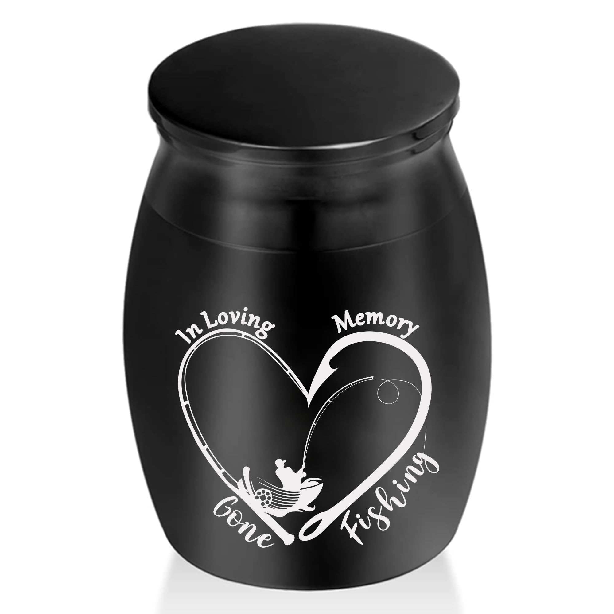 Mini Urns for Human Ashes Fishing Hooks Cremation Urns for Ashes Little Urn Memorial Ashes Holder Funeral Urn
