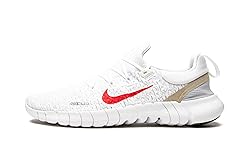 Nike Men's Free Run 5.0 Sneaker, White/Siren