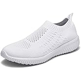konhill Womens Walking Shoes Slip On Sneakers Breathable Mesh Lightweight Casual Footwear for Daily Commute