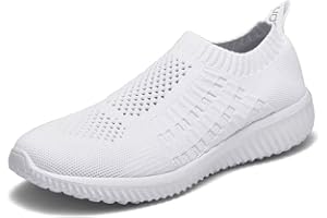 konhill Women's Lightweight Walking Shoes Breathable Slip On Tennis Sneakers Casual Mesh Workout Athletic