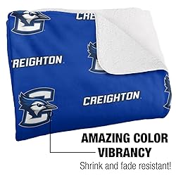 Creighton University Blanket, 50"x60" Logo Pattern