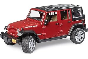 Bruder 02525 Jeep Wrangler Unlimited Rubicon, Red