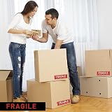 AUNNO Fragile Stickers 1 Roll 150Pcs Self Adhesive Red Warning Labels 25mm x view 5