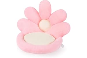 Ditucu Flower Shape Chair Pillow Cute Seat Cushion 19 inch Comfy Lazy Sofa Floor Pillows Dorm Seating for Bedroom Decor Pink