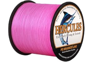 HERCULES Cost-Effective Super Strong 4 Strands Braided Fishing Line 6LB to 100LB Test for Salt-Water, 109/328 / 547/1094 Yards (100M / 300M / 500M / 1000M), Diam# 0.08MM - 0.55MM, Hi-Grade