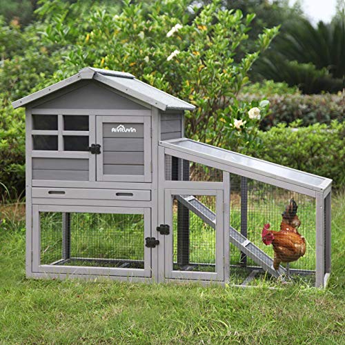 Aivituvin Chicken Coop Rabbit Hutch Outdoor Bunny Cage Indoor with