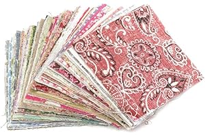 100pcs 10x10cm Square Floral Cotton Fabric Patchwork Cloth Printed Fabric Quilting Sewing Craft Bundle