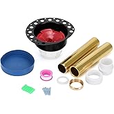 SJDYYMX Freestanding Bathtub Drain Kit with Brass Tube & ABS Adapter, Copper, 1 Pack