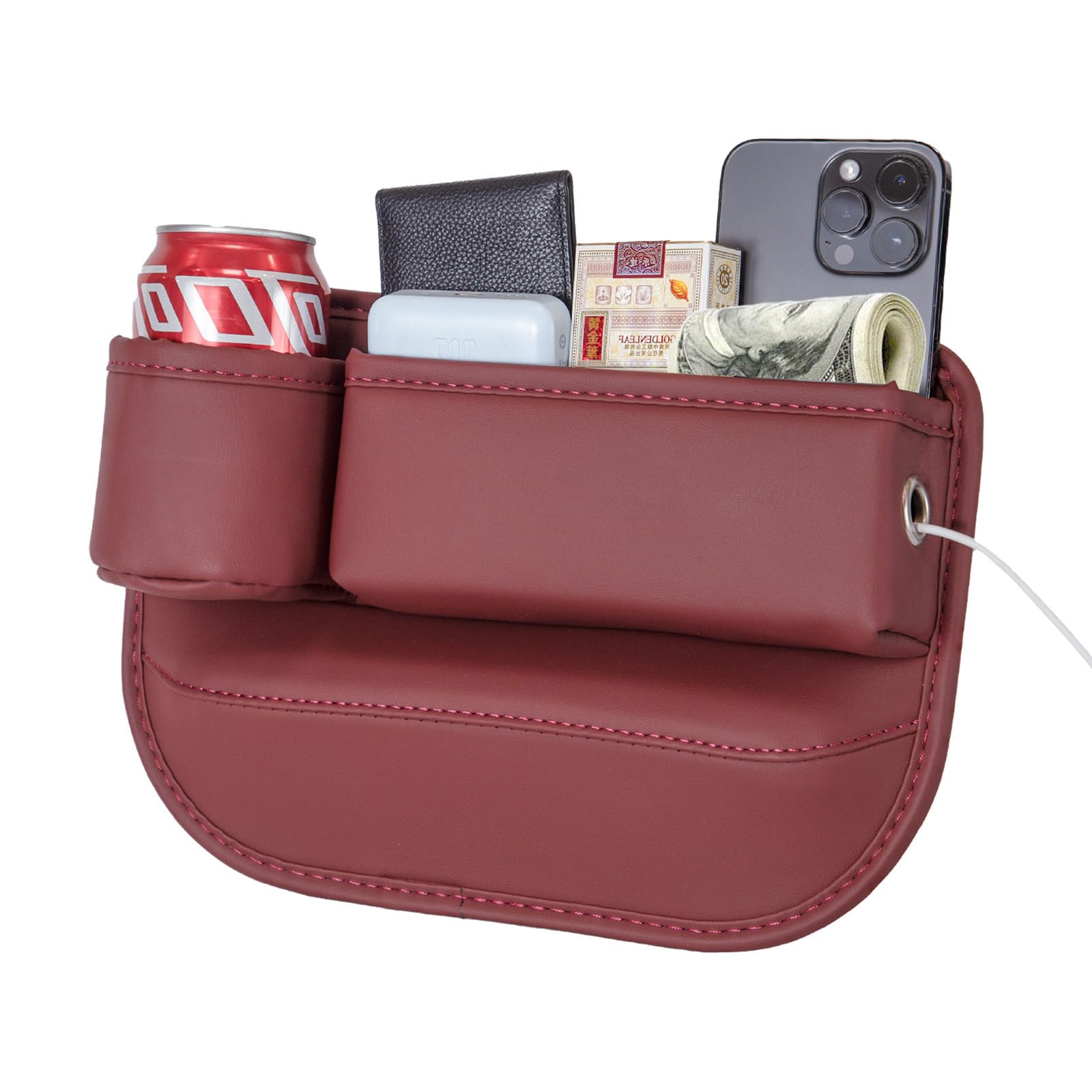 WOVAZUS 1 Pack Car Seat Gap Filler Organizer, Car