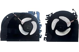 CPU GPU Cooling Fans Suitable for HP ZBook Fury 17.3”17 G7 17 G8 Series Laptop Cooler Fan 5V 0.5A 4 PIN ND75C54-19L07 ND75C53