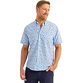 HUK - Mens Kona Pattern Short Sleeve Fishing Button Down Shirt, Windsurfer, 3X-Large