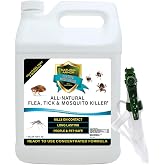 All-Natural Flea, Tick &amp; Mosquito Killer - 128 Oz Gallon | Powerful Non-Toxic Formulation Safe for Children, Pets &amp; Environment for Indoor &amp; Outdoor Use
