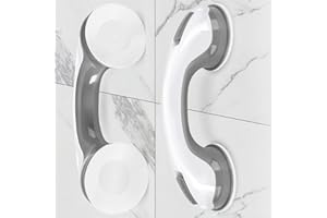 Shower Handle 2 Packs Grab Bars for Bathtubs & Showers, 12 inch Grab Bars for Bathroom with Strong Hold Suction Cup, Balance 