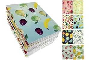 ALIMITOPIA 24pcs Mini Notebook Portable Pocket Notebook Journal Steno Memo MiniDaily NotePad,3.5X5 inches,24 sheets,College Ruled Pages(Fruit Styling)