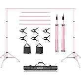 Neewer Photo Studio Backdrop, 10ft/3m Wide 6.6ft/2m High Adjustable Background Stand with 4 Crossbars, 6 Backdrop Clamps, 2 Sandbags, and Carrying Bag for Portrait, Studio Photography Neewer Photo Studio Backdrop, 10ft/3m Wide 6.6ft/2m High Adjustable Background Stand with 4 Crossbars, 6 Backdrop Clamps, 2 Sandbags, and Carrying Bag for Portrait, Studio Photography