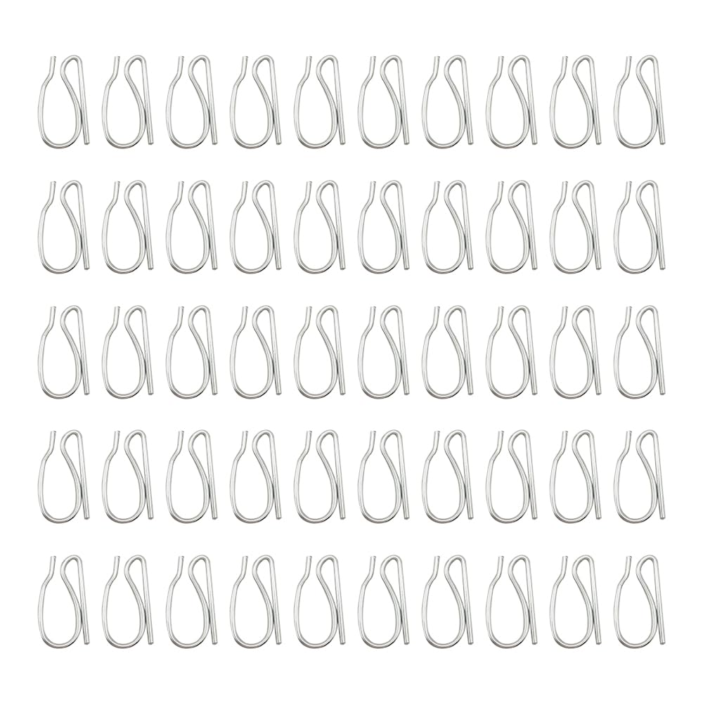 UMCHU Curtain Track Roller, Curtain Roller, Silent Roller, Direction Roller, for Curtain Track (Silver Curtain Hook-24mm)