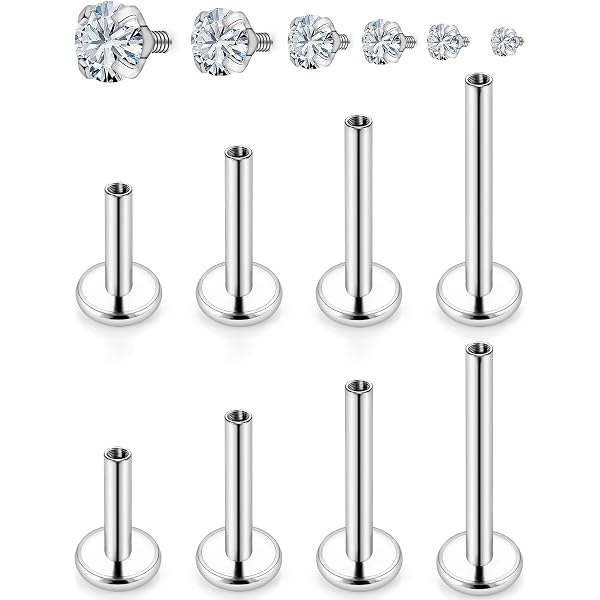 Dermal Cz Top Prong Setting 316l Surgical Steel (14g) (3mm CZ) (D/14/C/10