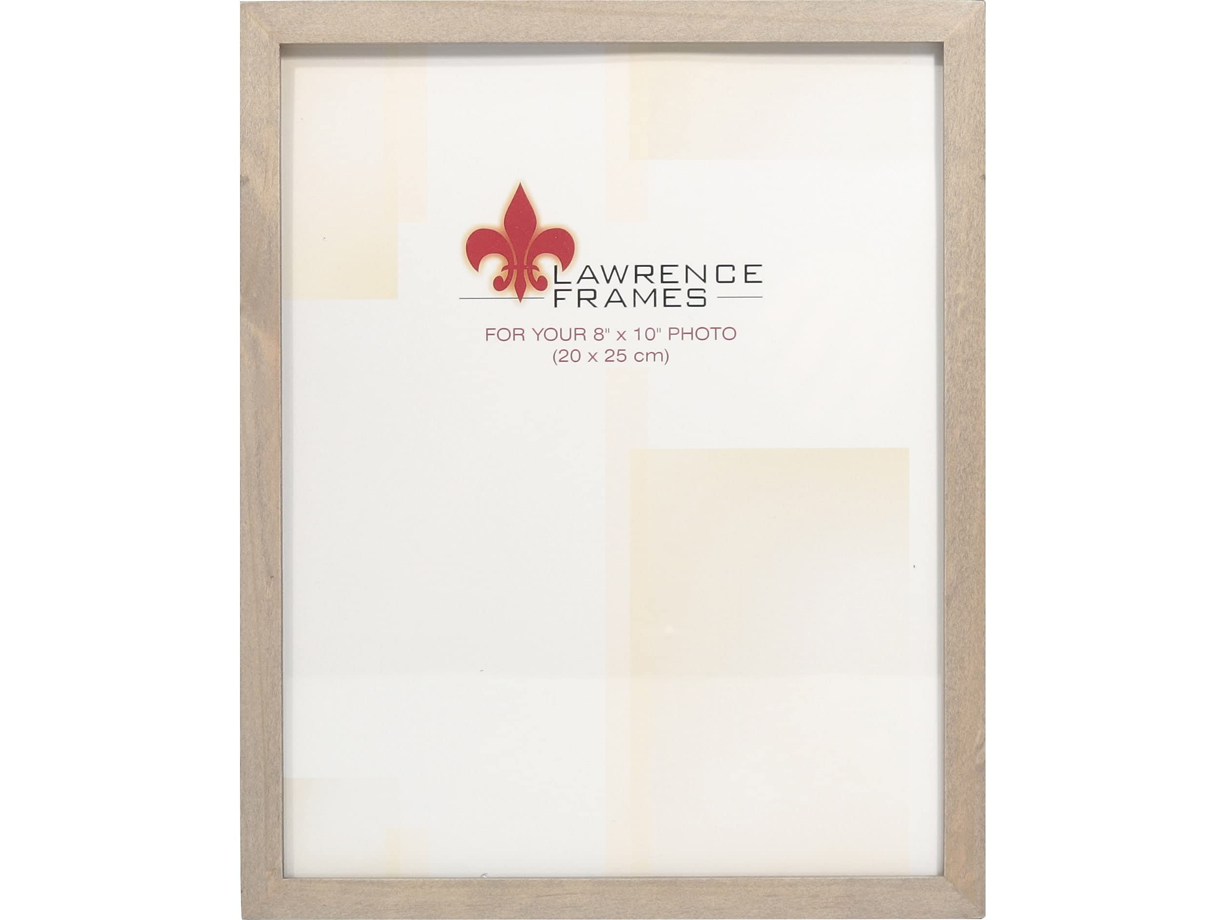 Lawrence Frames 756180 8x10 Gray Wood Gallery Collection Picture Frame